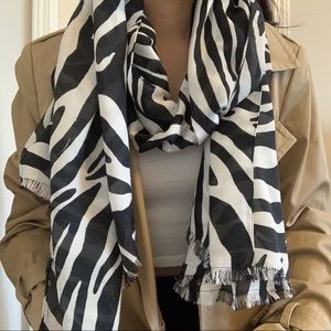 Zebra Print Scarf